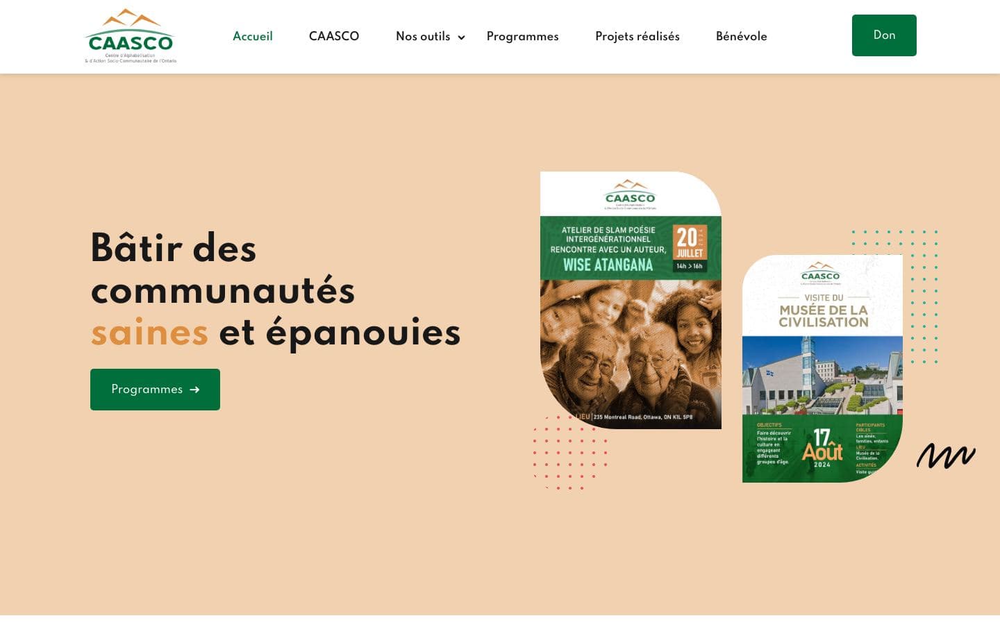 Preview of the CAASCOO website